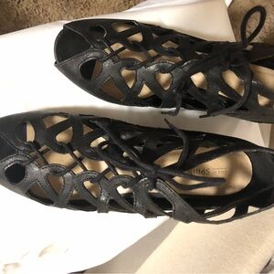 Call It Spring Black Lace-Up Boots